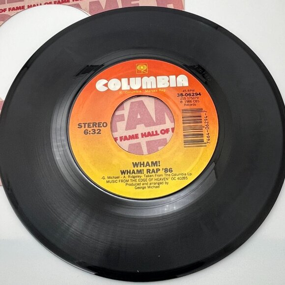 Wham! Where Did Your Heart Go? / Wham Rap '86 Pop 45 1986 Columbia 38-06294 - Picture 6 of 6